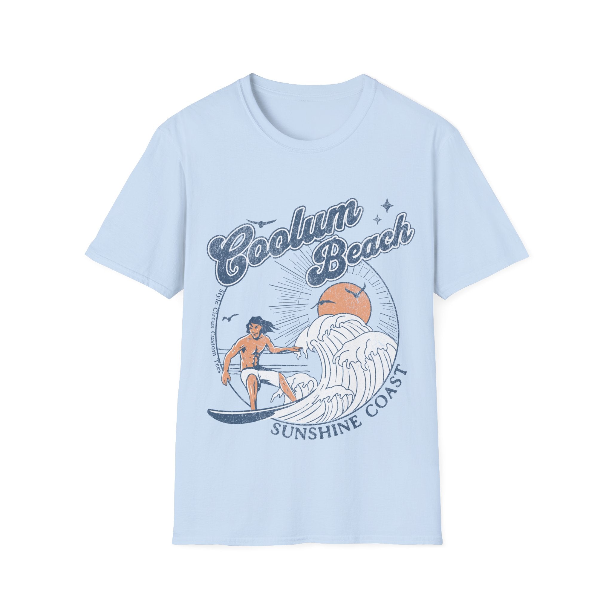 Coolum Beach Retro Custom T-Shirt - Style Circus