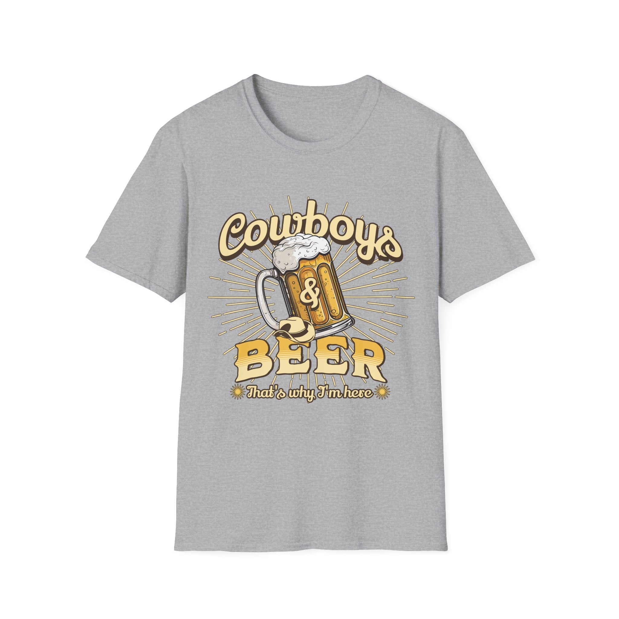 Cowboys And Beer Funny T-Shirt - Style Circus