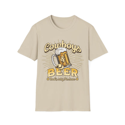 Cowboys And Beer Western T-Shirt - Style Circus