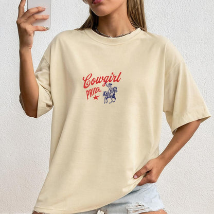 Cowgirl Pride Western Oversized Tee - Style Circus
