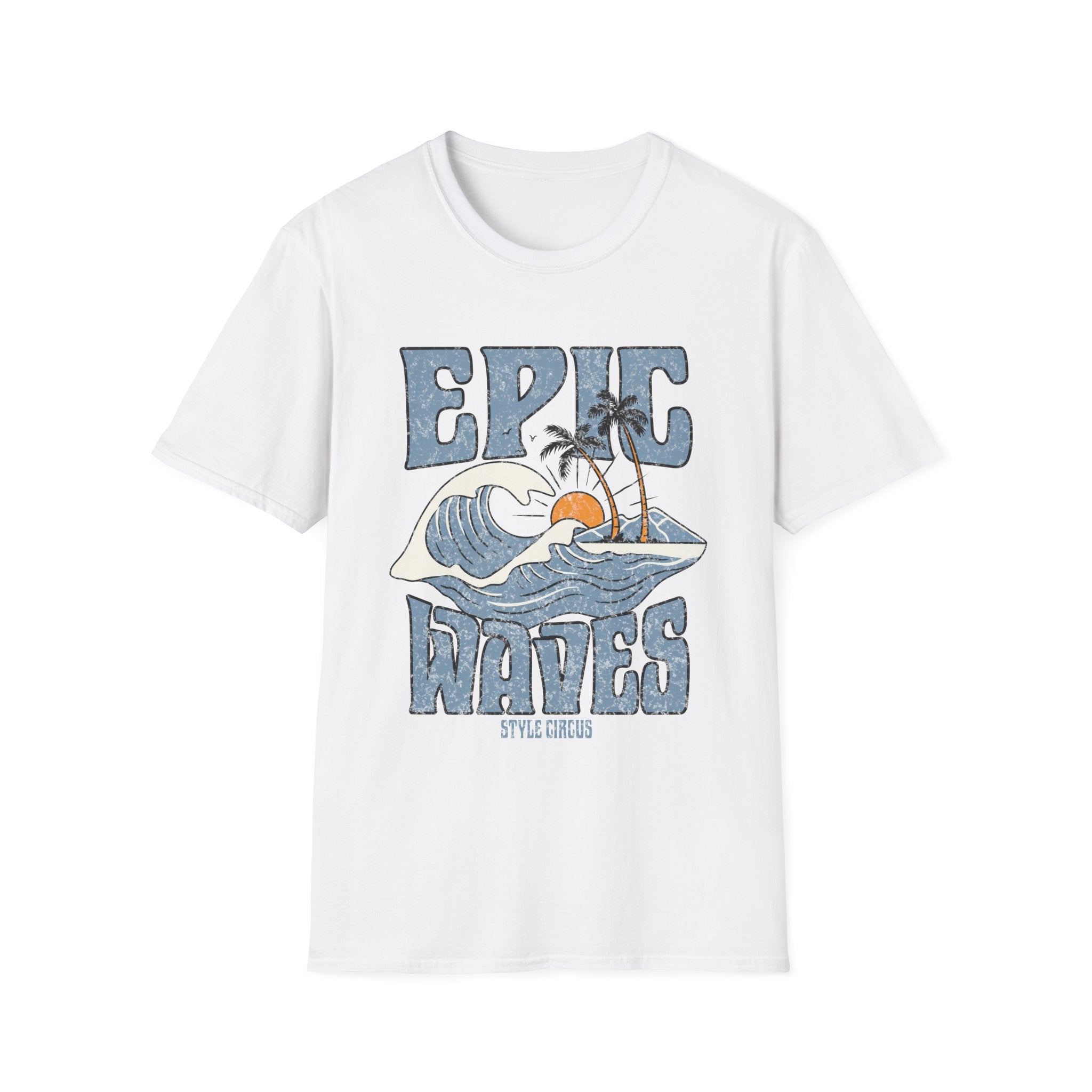 Epic Waves Summer Surf Custom T-Shirt - Style Circus