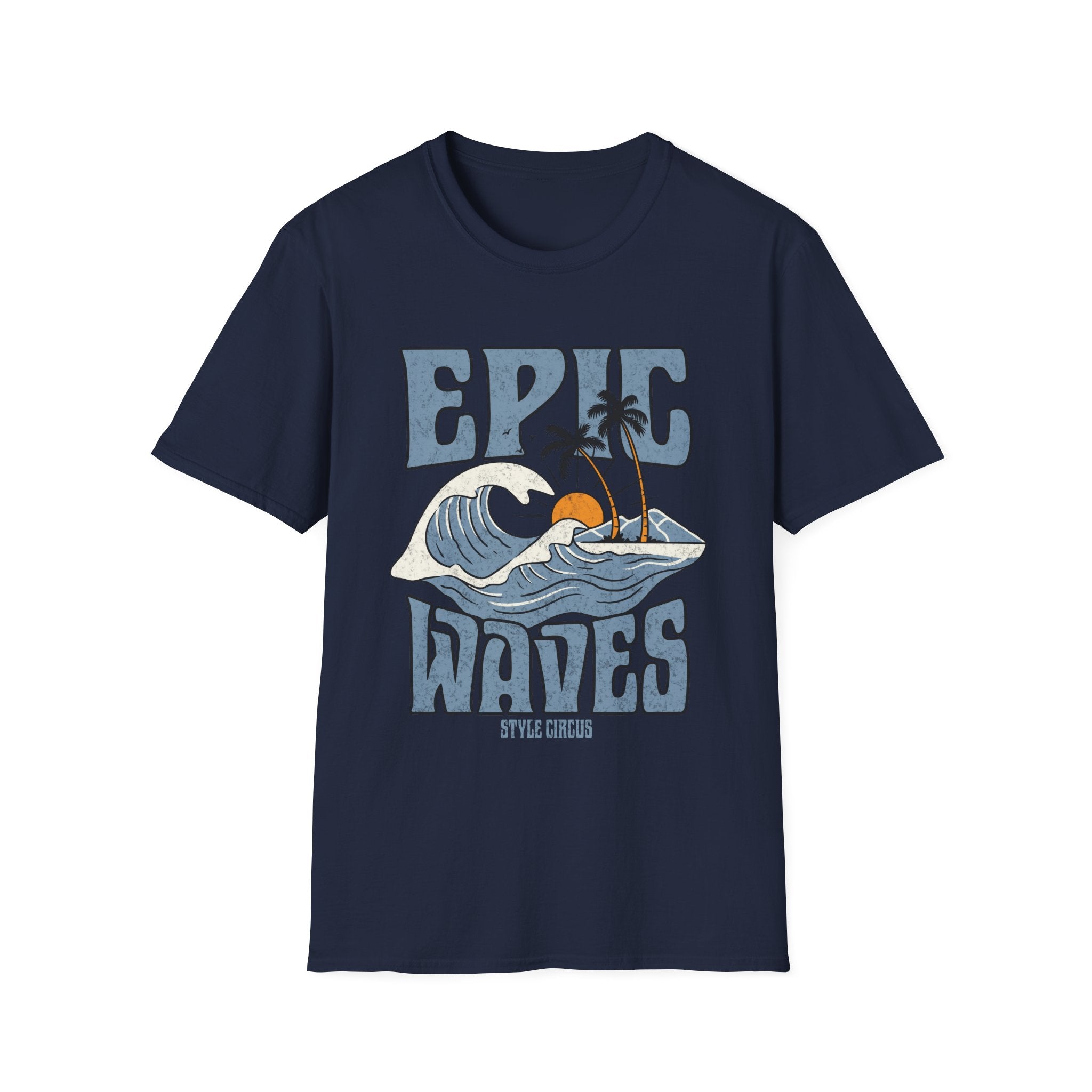 Epic Waves Summer Surf Custom T-Shirt - Style Circus