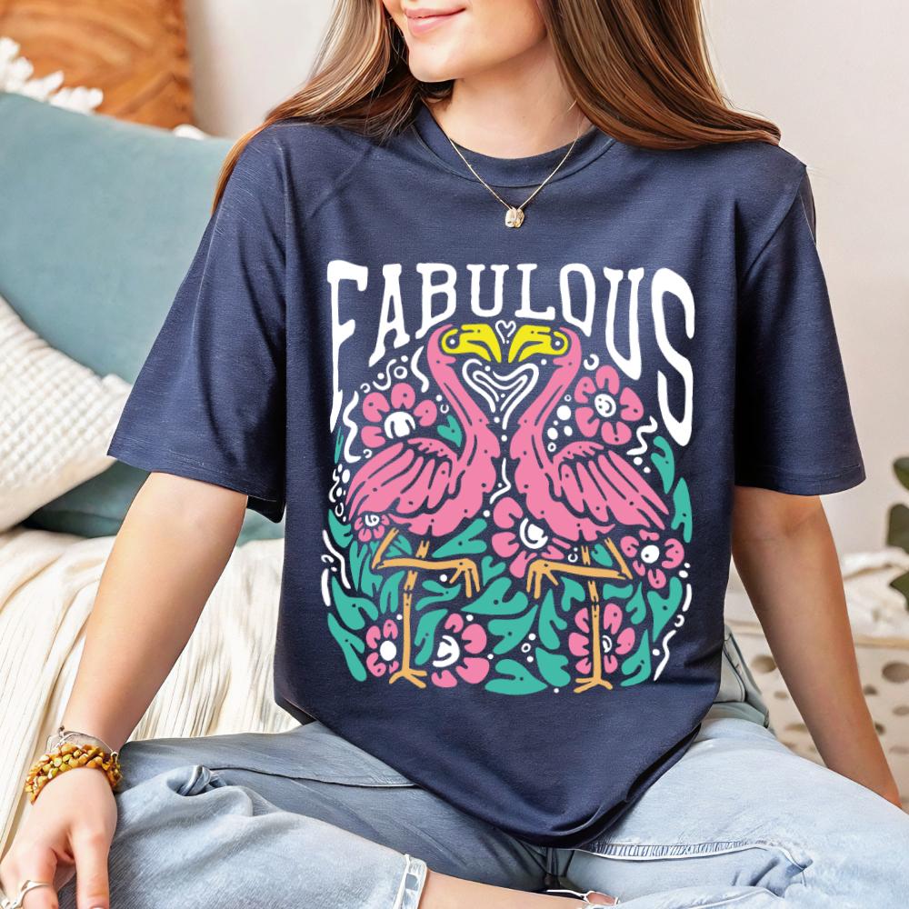Fabulous Flamingos Unisex T-Shirt - Style Circus