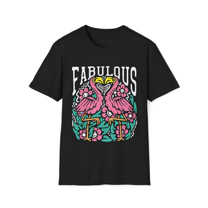 Fabulous Flamingos Unisex T-Shirt - Style Circus