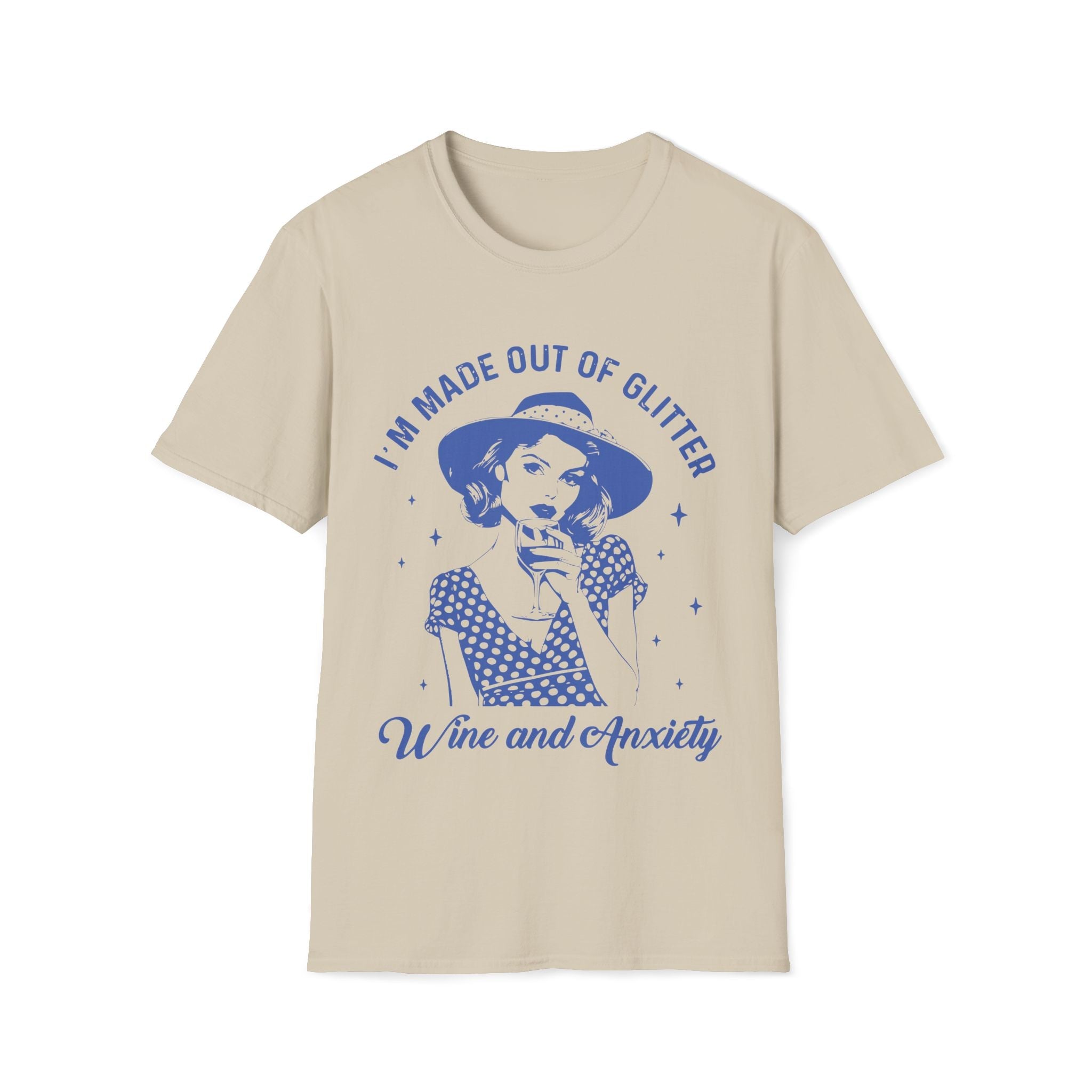 Glitter Wine & Anxiety Unisex T-Shirt - Style Circus
