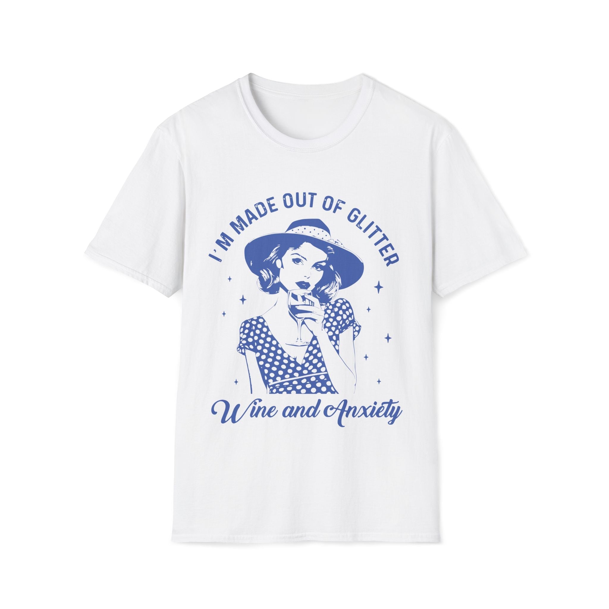 Glitter Wine & Anxiety Unisex T-Shirt - Style Circus