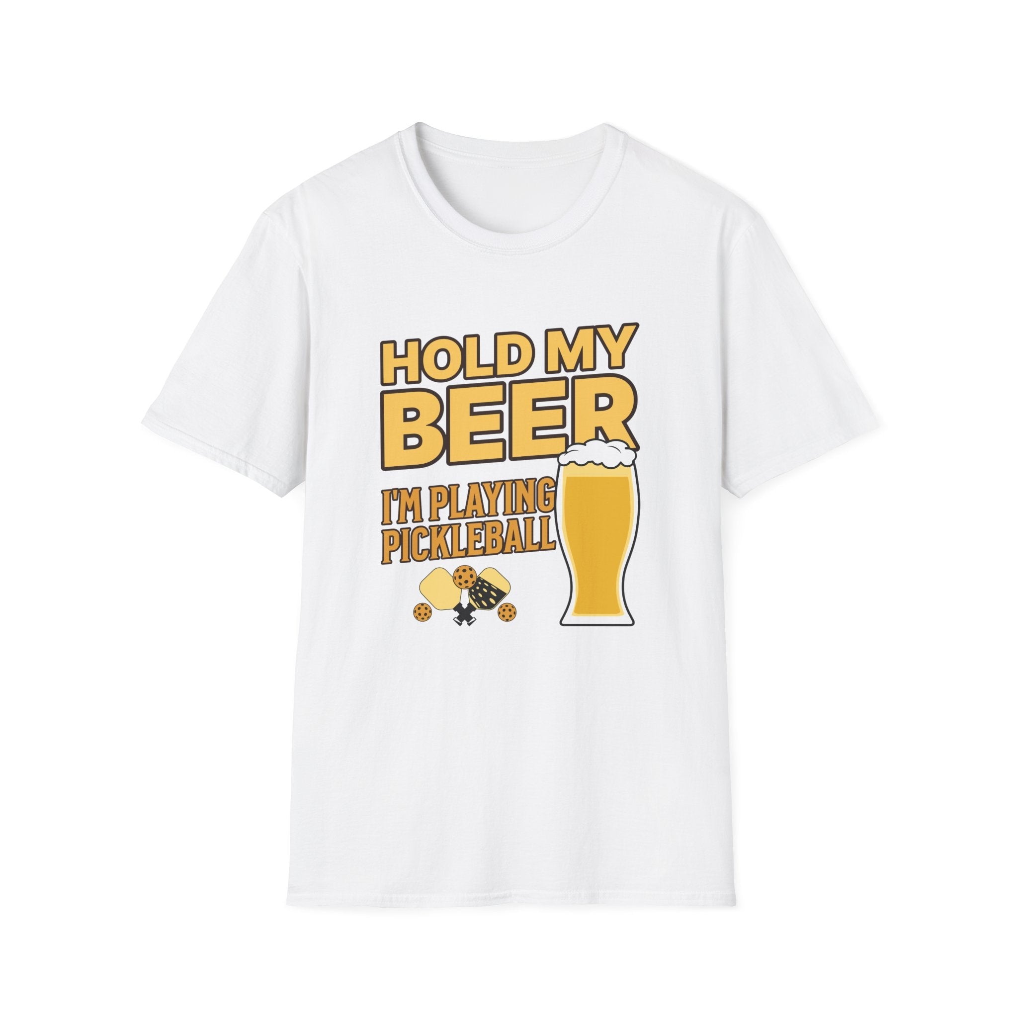 Hold My Beer I'm Playing Pickleball Funny Custom T-Shirt - Style Circus