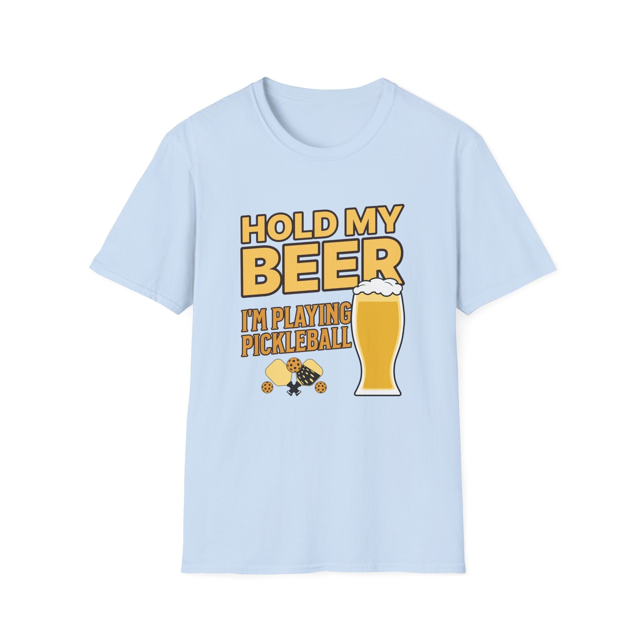 Hold My Beer I'm Playing Pickleball Funny Custom T-Shirt - Style Circus