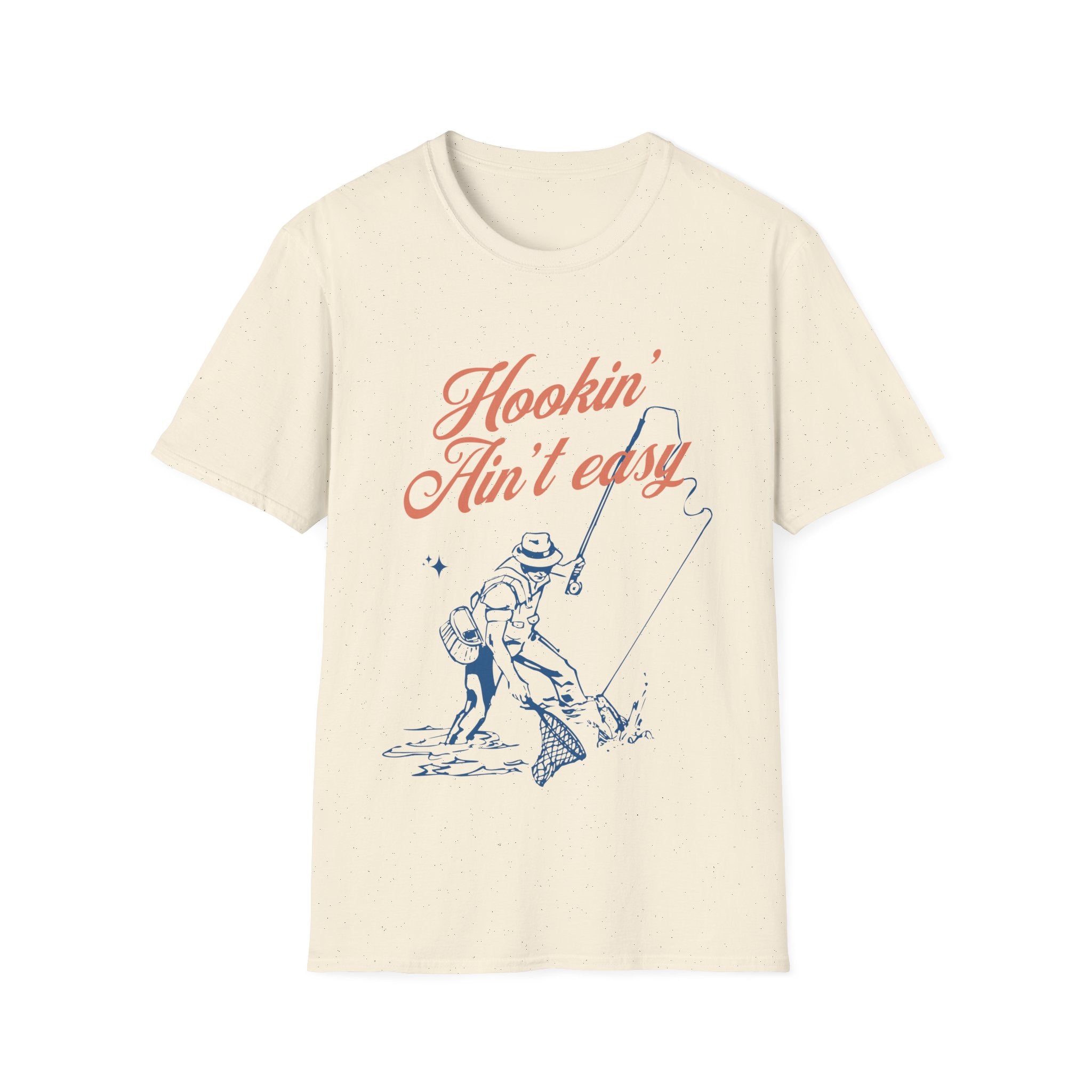 Hookin' Ain't Easy Fishing T-Shirt - Style Circus