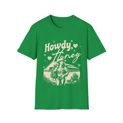 Howdy Honey Western Cowgirl Custom T-Shirt - Style Circus