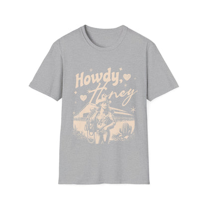 Howdy Honey Western Cowgirl Custom T-Shirt - Style Circus