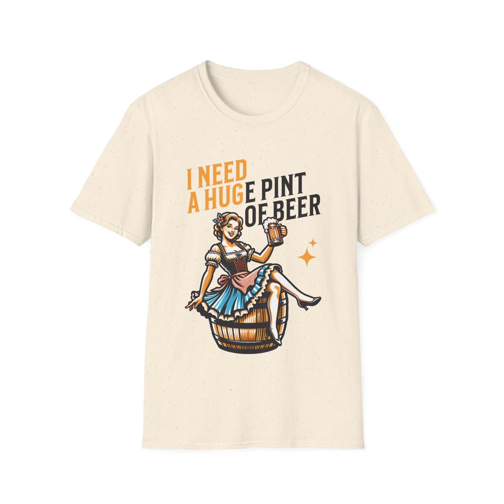 I Need A Huge Pint Of Beer Funny Custom T-Shirt - Style Circus