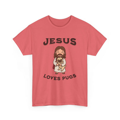 Jesus Loves Pugs T-Shirt - Style Circus