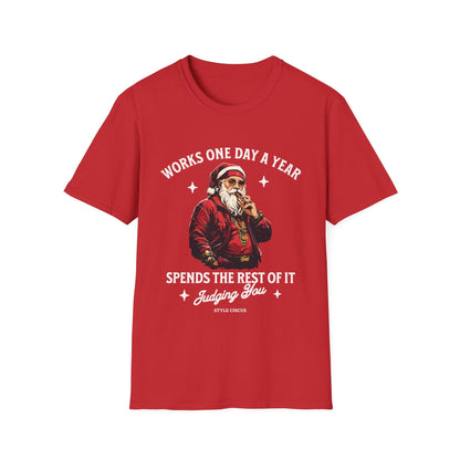 Judging Santa Christmas Funny T-Shirt - Style Circus