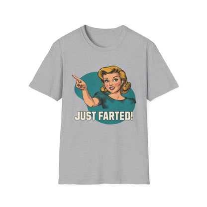 Just Farted Retro Funny T-Shirt - Style Circus