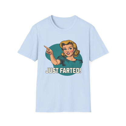 Just Farted Retro Funny T-Shirt - Style Circus