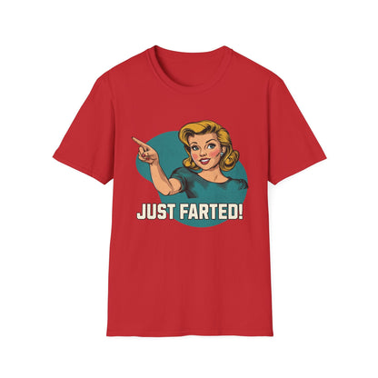 Just Farted Retro Funny T-Shirt - Style Circus