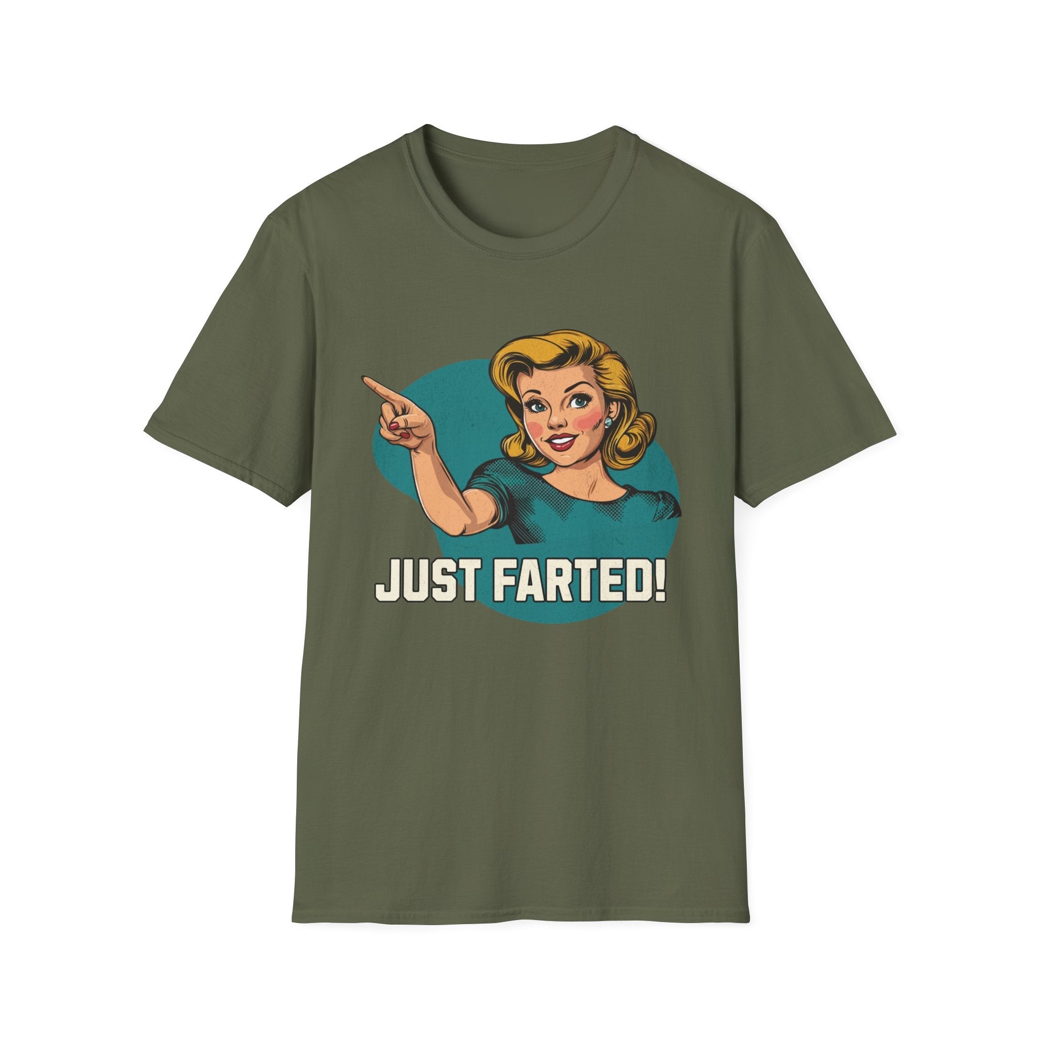 Just Farted Retro Funny T-Shirt - Style Circus