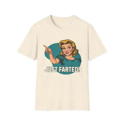 Just Farted Retro Funny T-Shirt - Style Circus