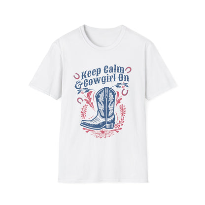 Keep Calm And Cowgirl On Western T-Shirt - Style Circus