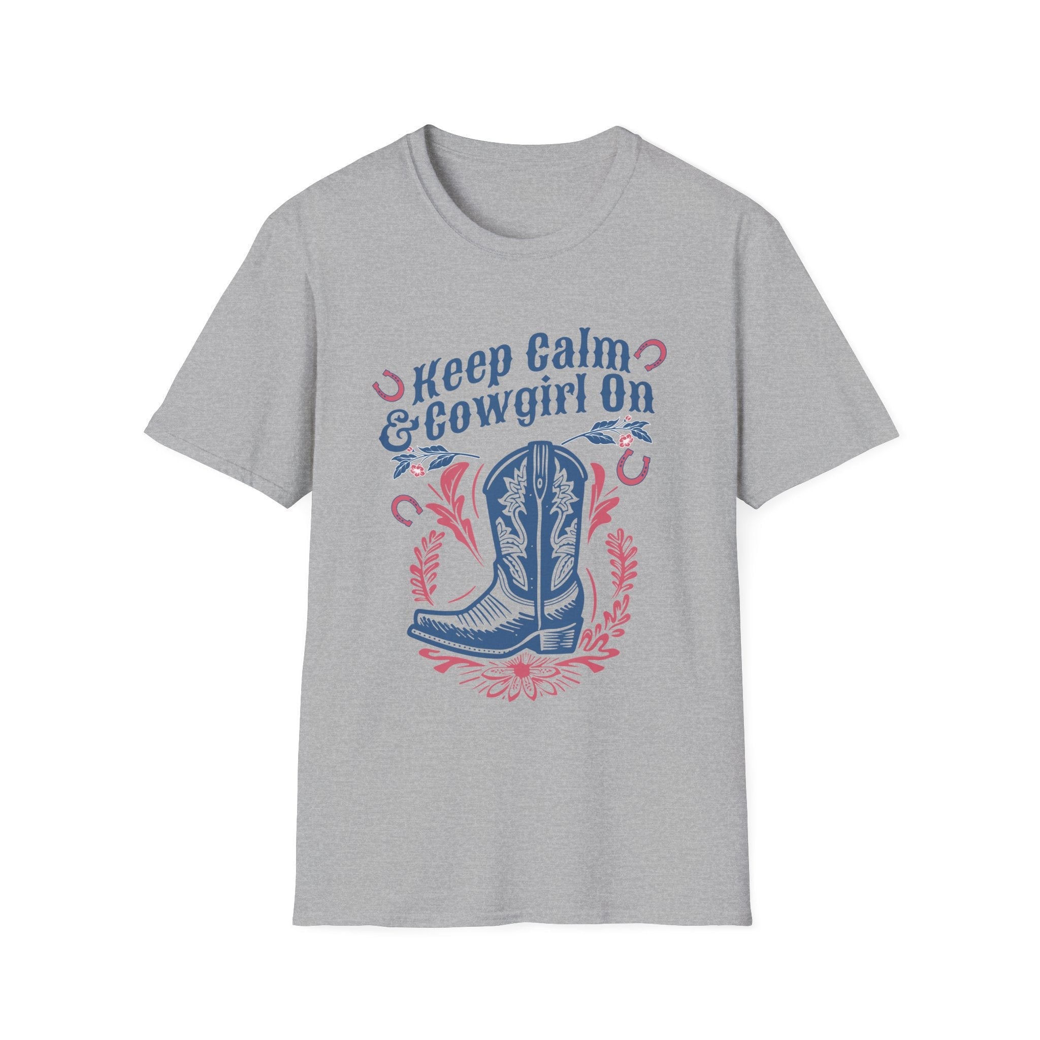 Keep Calm And Cowgirl On Western T-Shirt - Style Circus