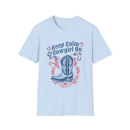 Keep Calm And Cowgirl On Western T-Shirt - Style Circus