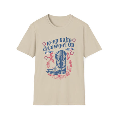 Keep Calm And Cowgirl On Western T-Shirt - Style Circus