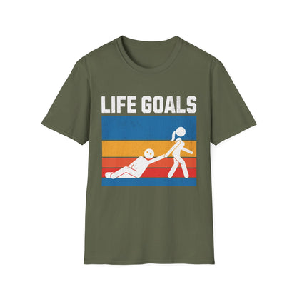 Life Goals Graphic Funny T-Shirt - Style Circus