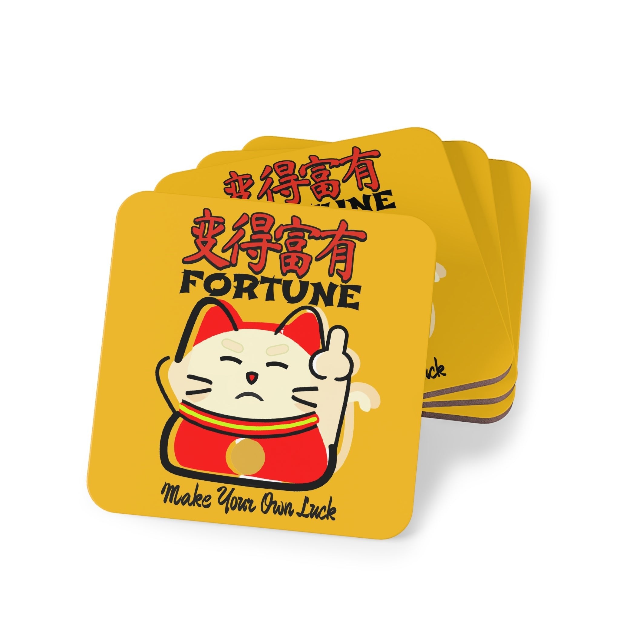 Lucky Cat Drink Coasters