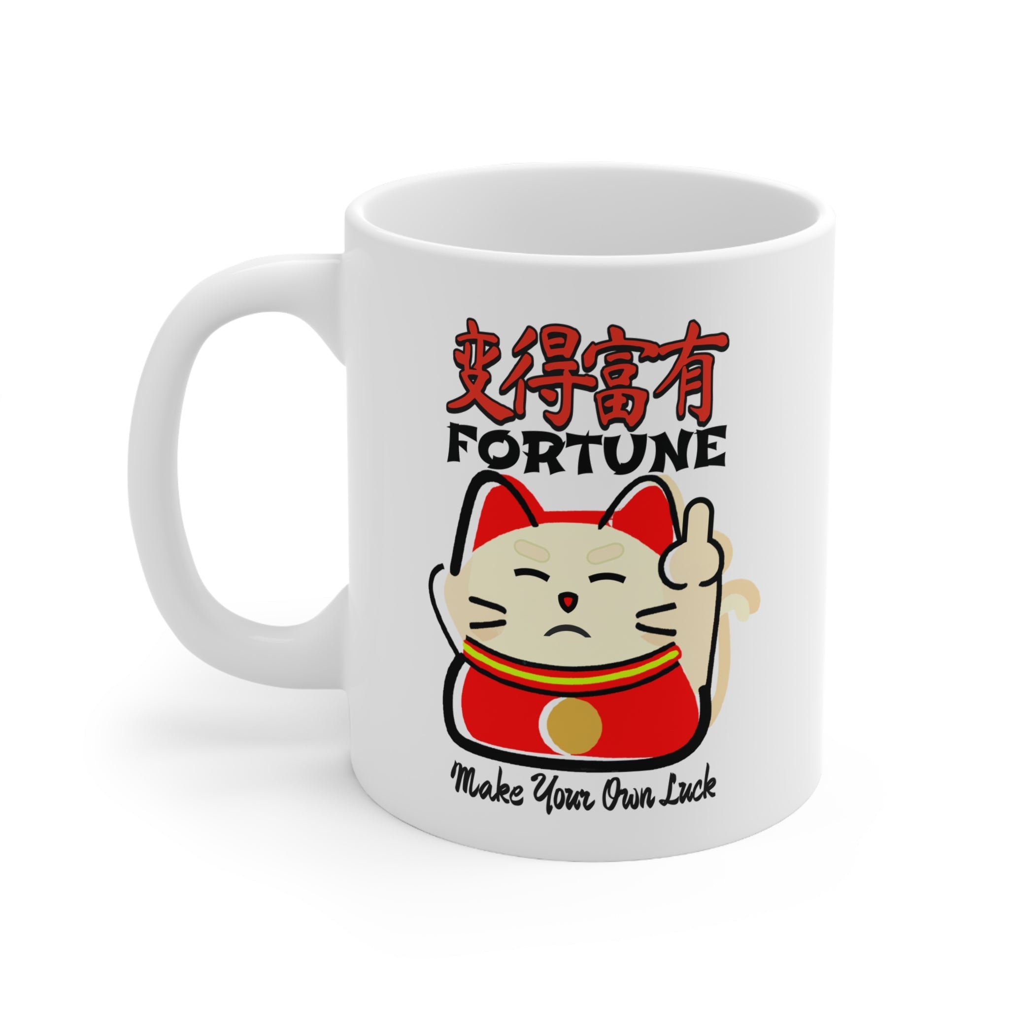 Lucky Cat Fortune Mug