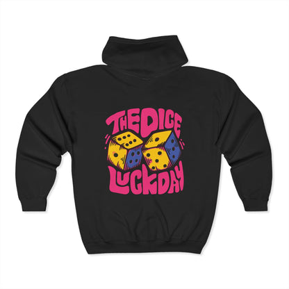 Lucky Dice Unisex Zip-Up Hoodie