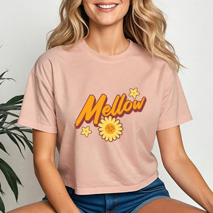 Mellow Vibes Crop Tee