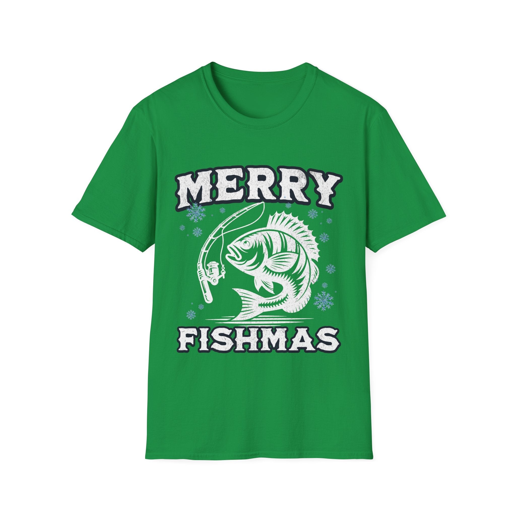 Merry Fishmas Christmas Fishing T-Shirt - Style Circus