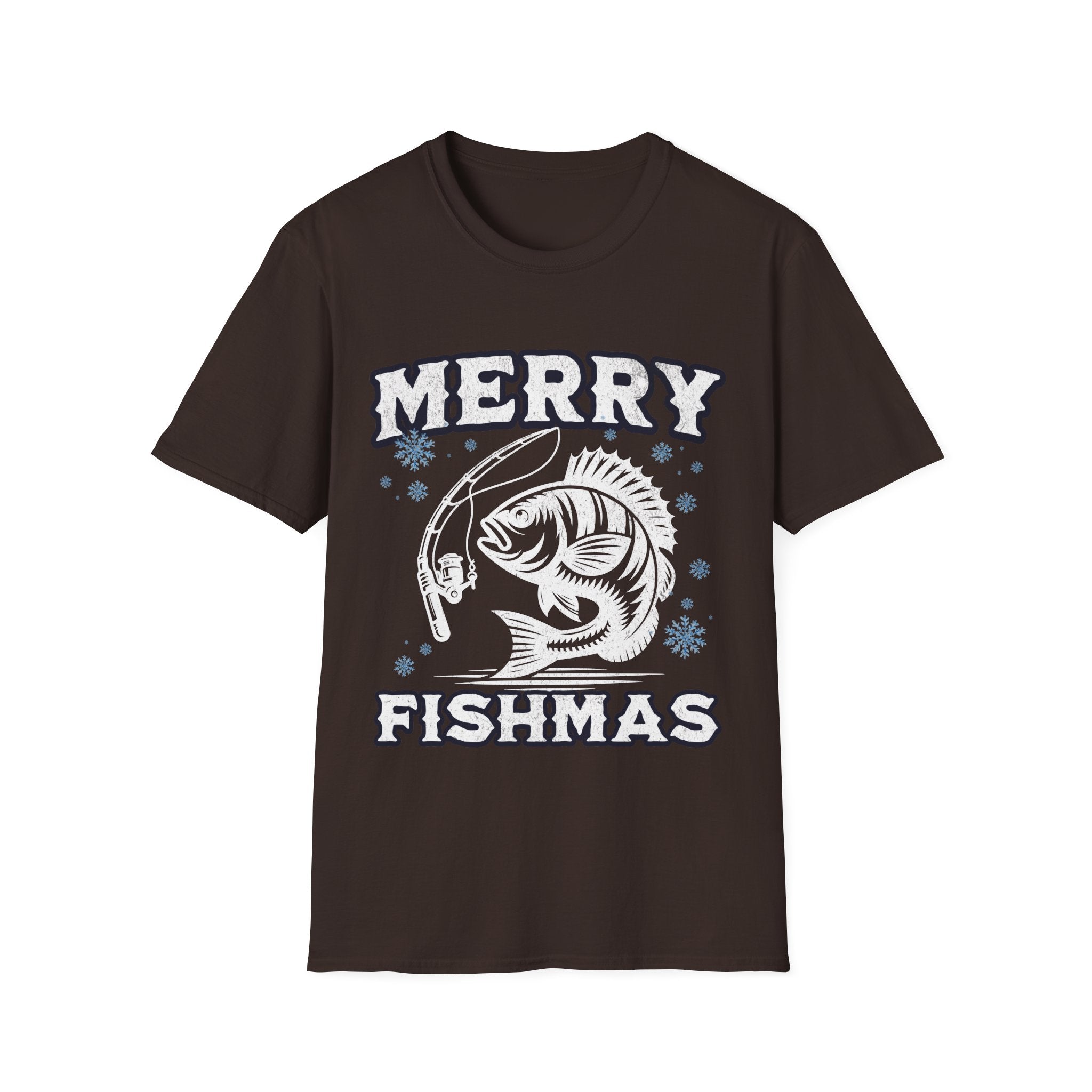 Merry Fishmas Christmas Fishing T-Shirt - Style Circus