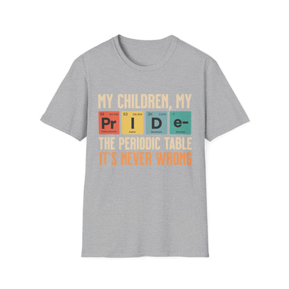 My Children My Pride Periodic Table T-Shirt - Style Circus