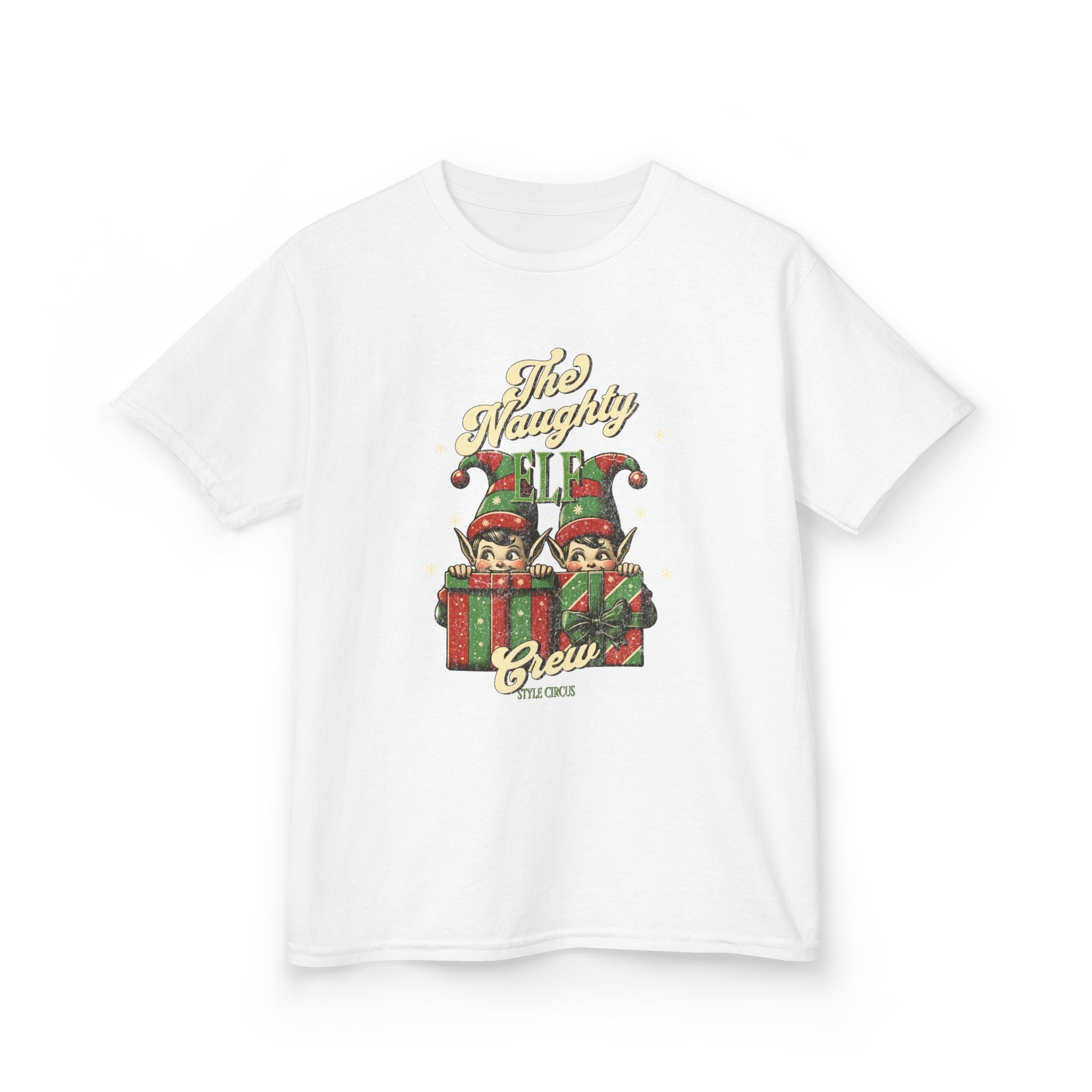 Naughty Elf Crew Kids T-Shirt