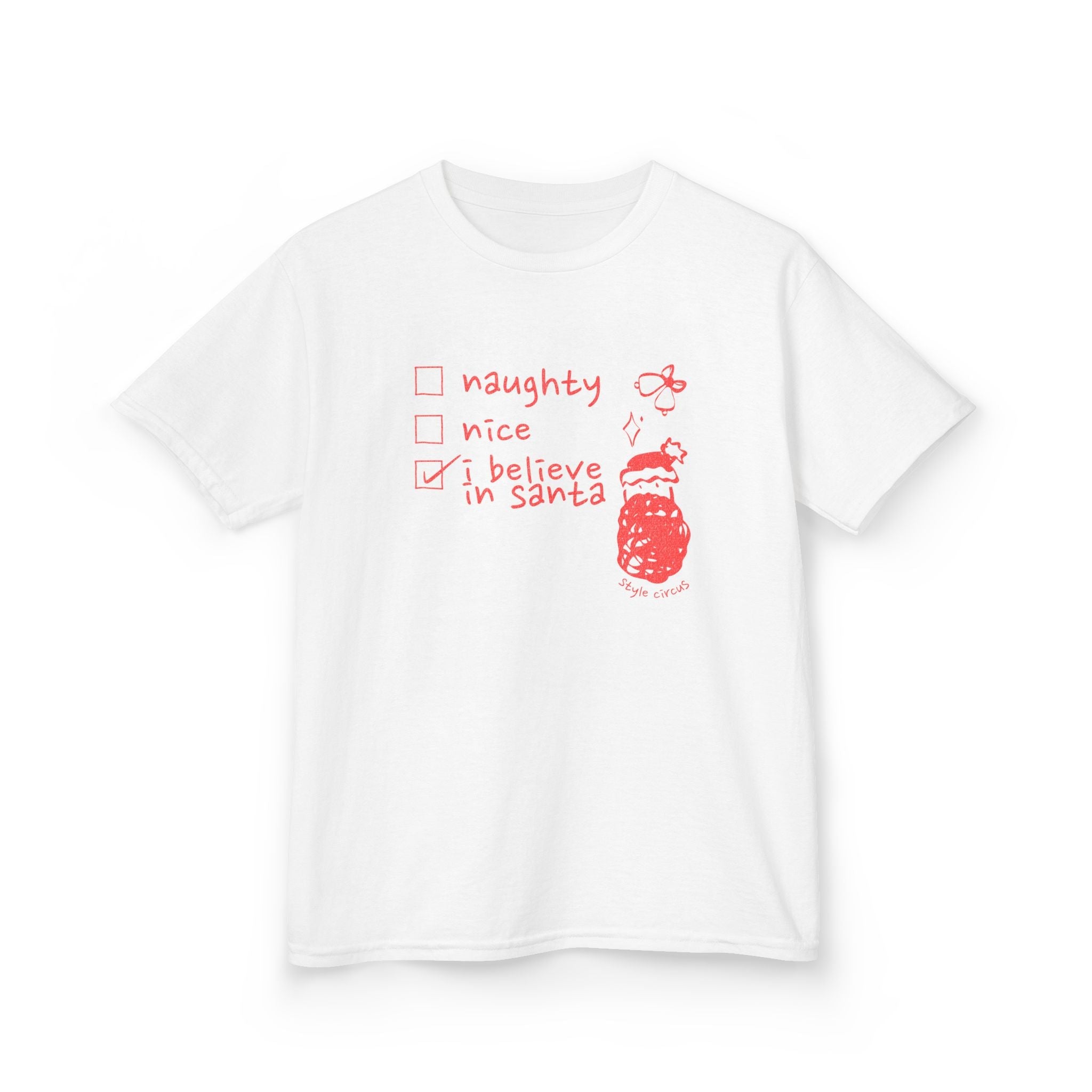 Naughty or Nice Christmas Kids T-Shirt