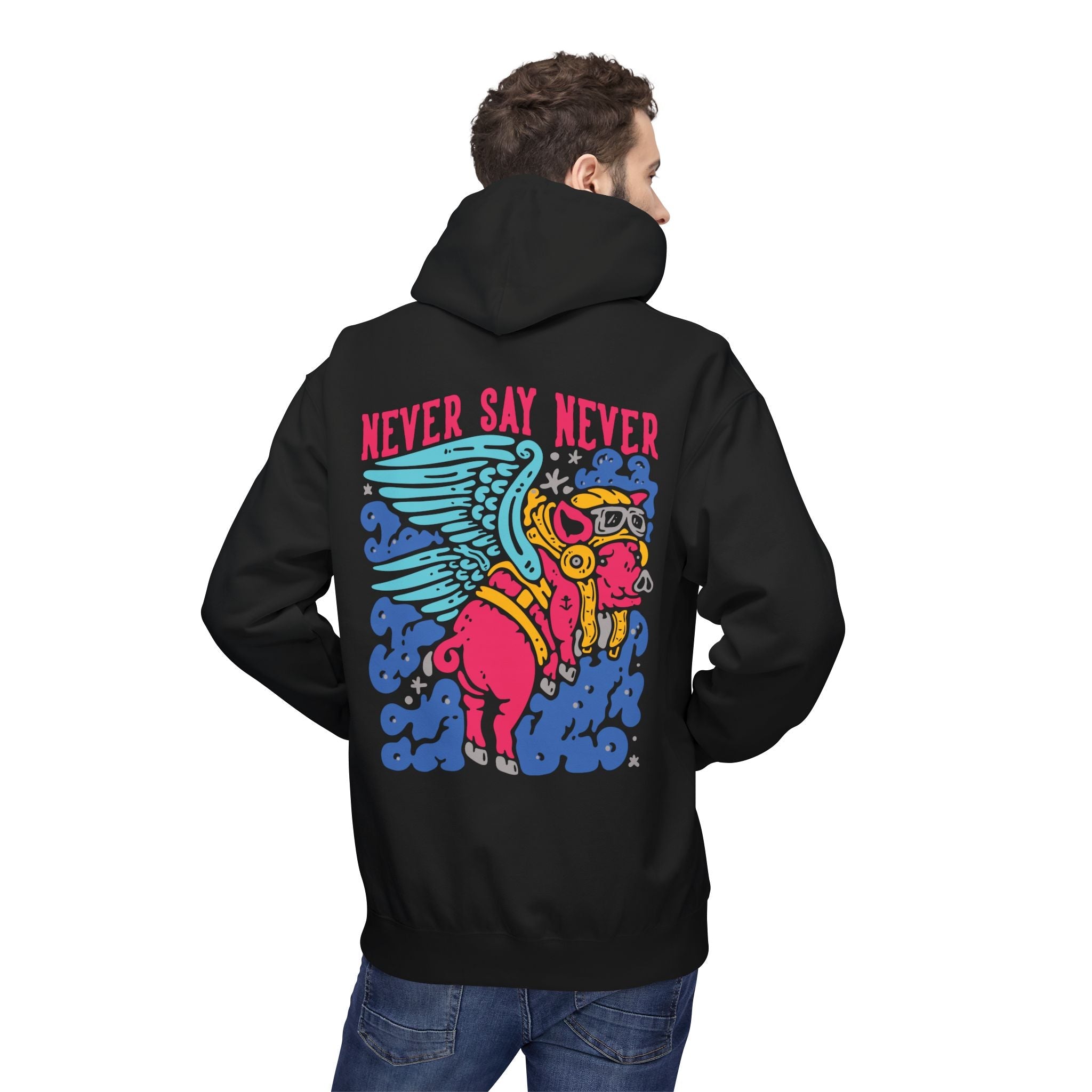 Never Say Never, Pigs Fly Unisex Hoodie - Style Circus