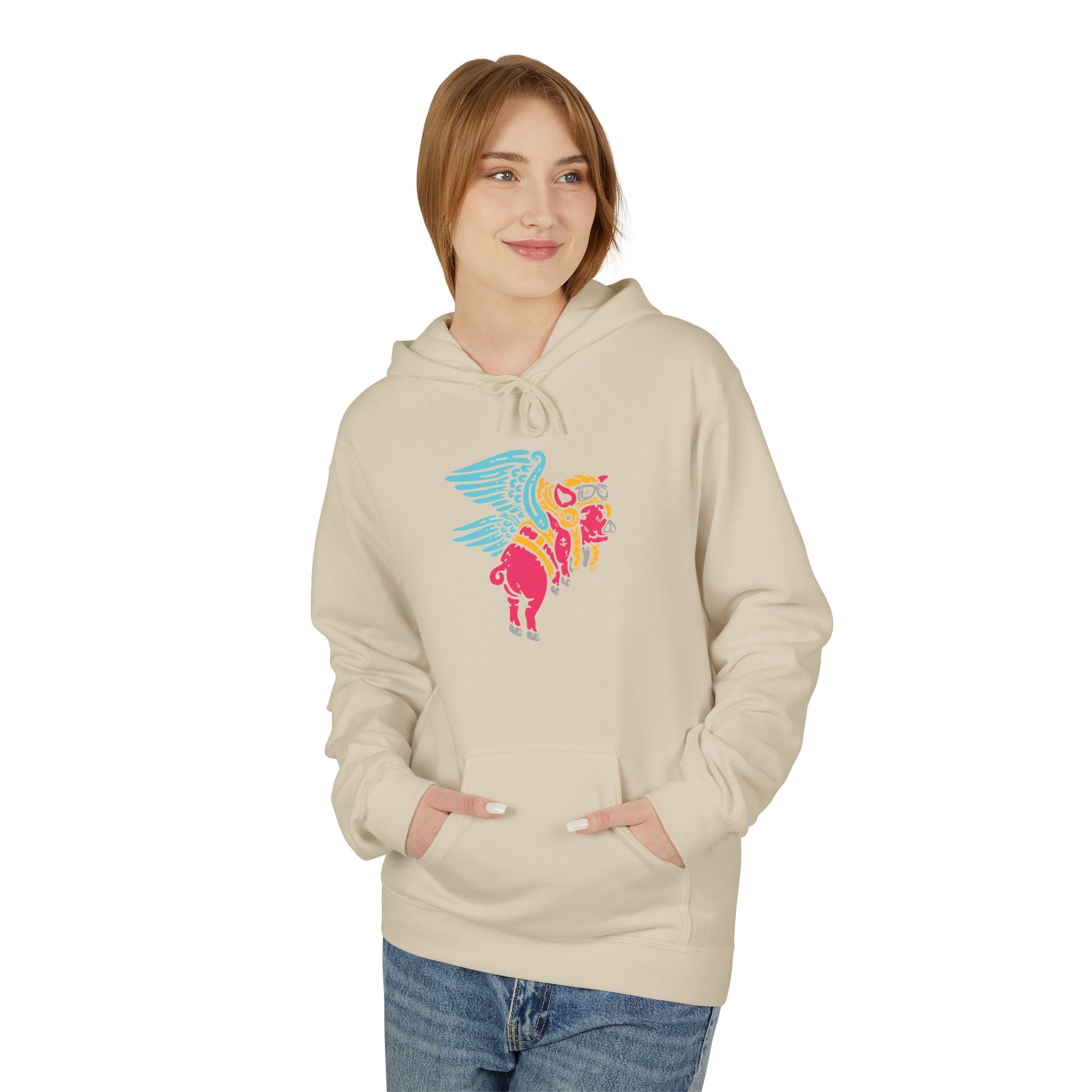 Never Say Never, Pigs Fly Unisex Hoodie - Style Circus