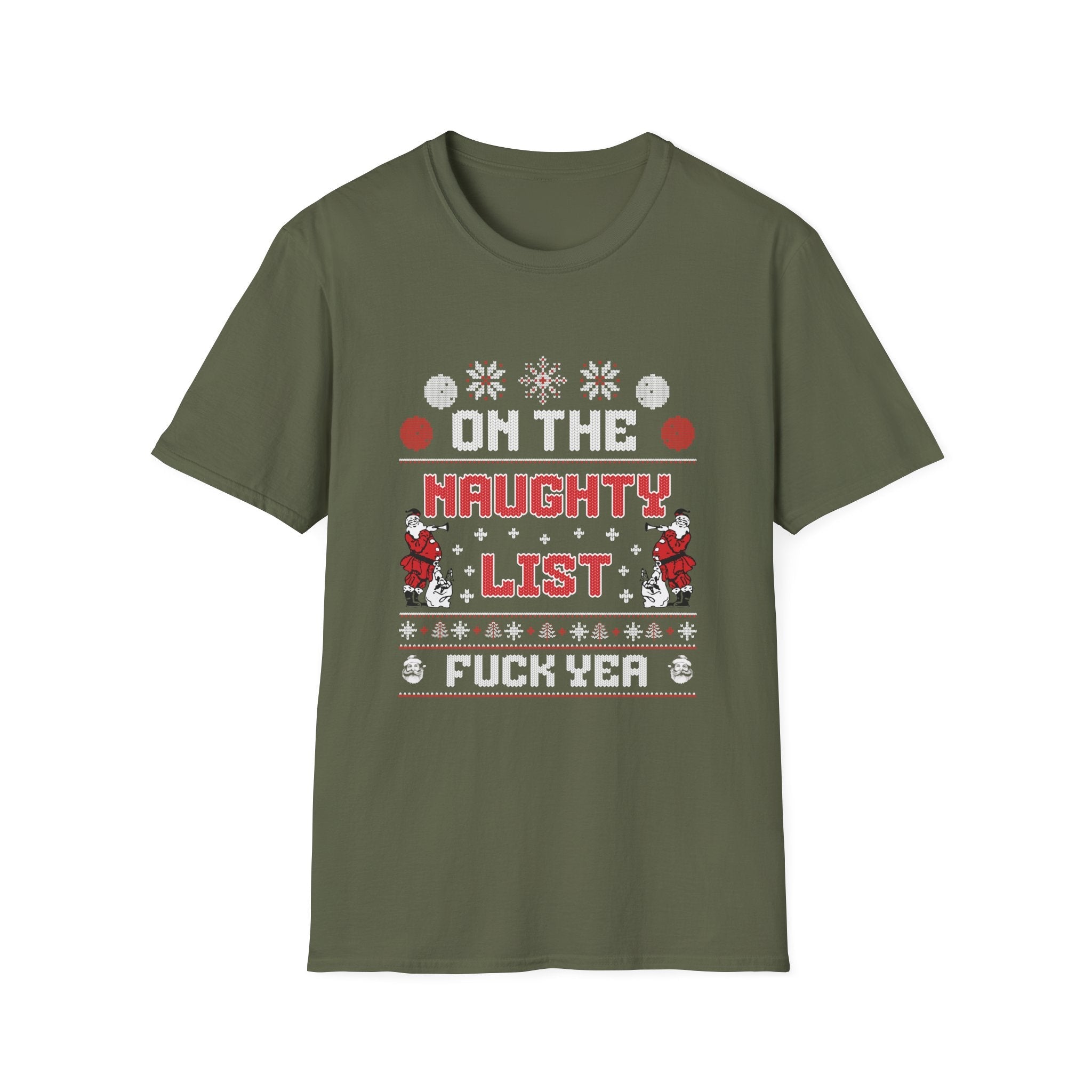 On The Christmas Naughty List Funny Custom T-Shirt - Style Circus