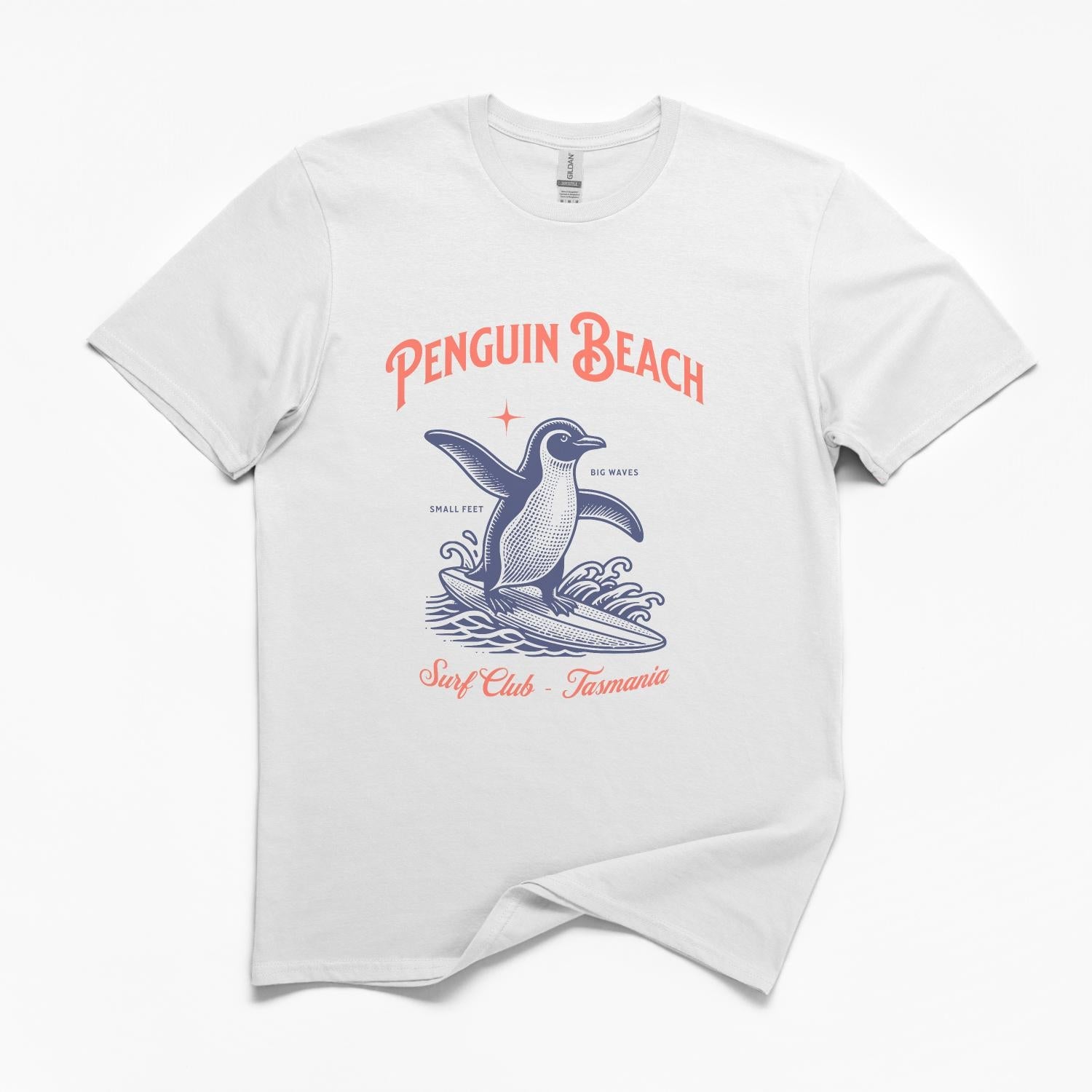 Penguin Beach Surf Tasmania T-Shirt