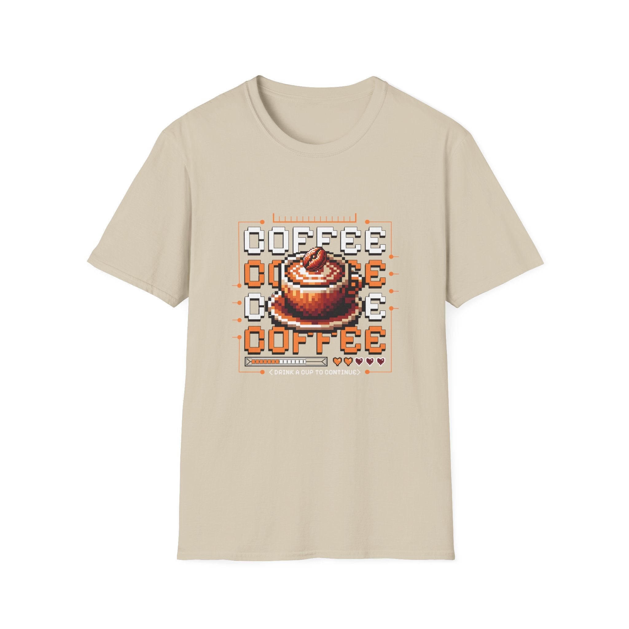 Pixel Coffee Game Unisex T-Shirt