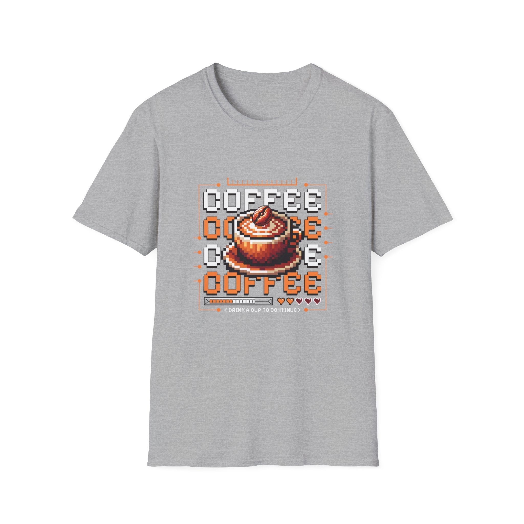 Pixel Coffee Game Unisex T-Shirt
