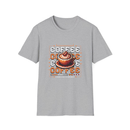 Pixel Coffee Game Unisex T-Shirt