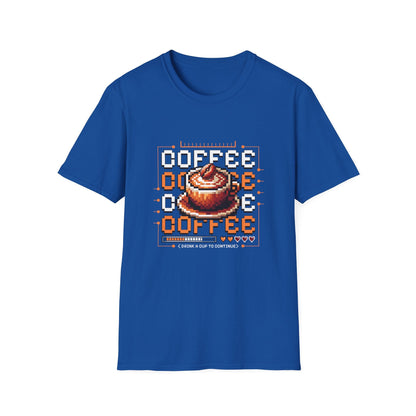 Pixel Coffee Game Unisex T-Shirt