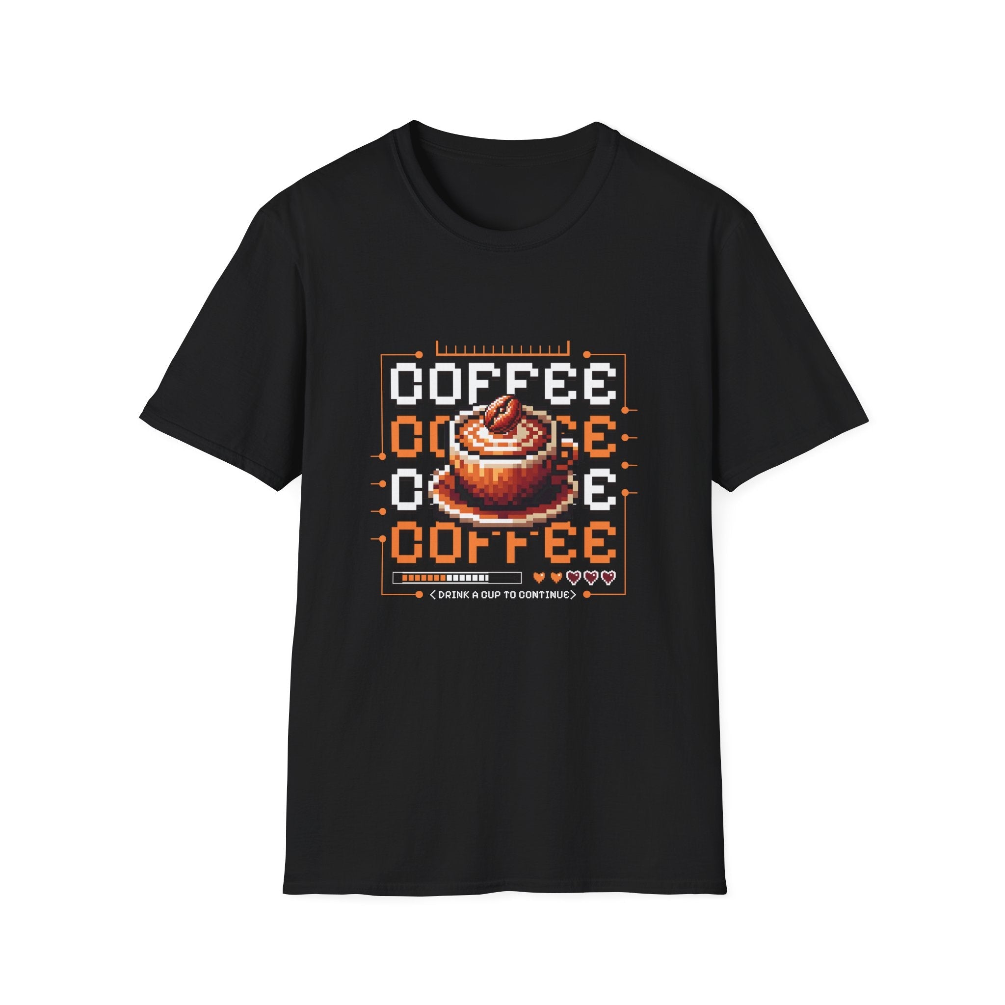 Pixel Coffee Game Unisex T-Shirt