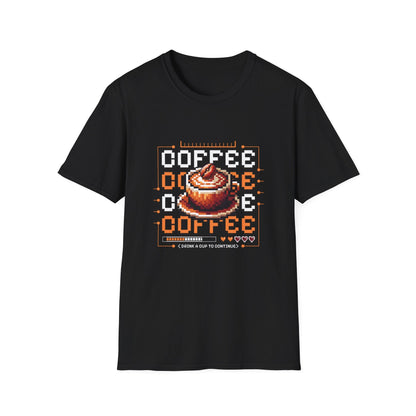 Pixel Coffee Game Unisex T-Shirt