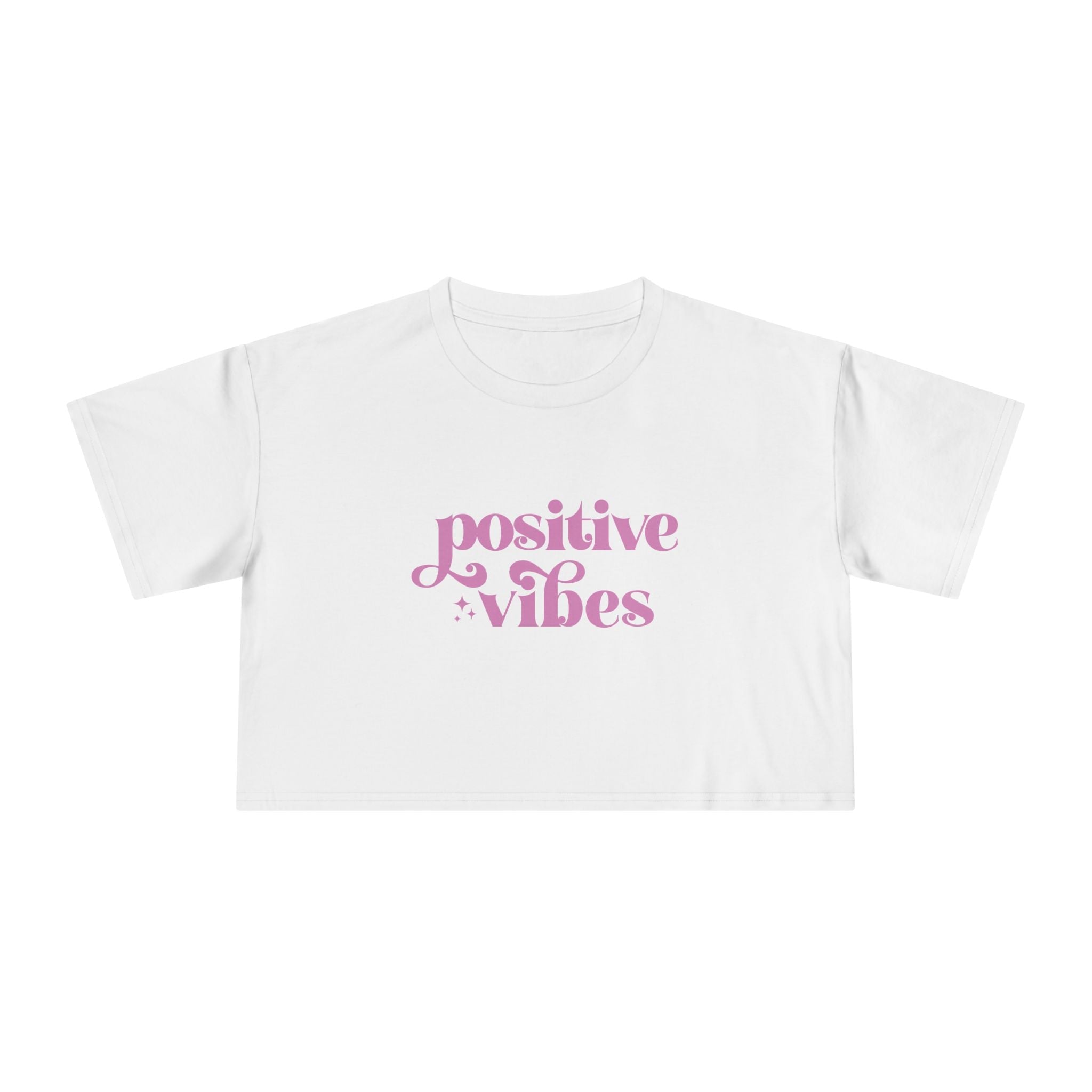 Positive Vibes Crop Tee - Style Circus