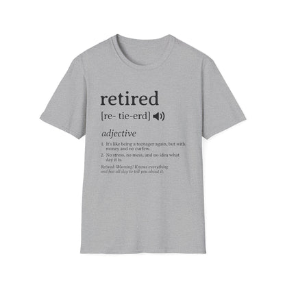 Retired Definition Funny T-Shirt - Style Circus