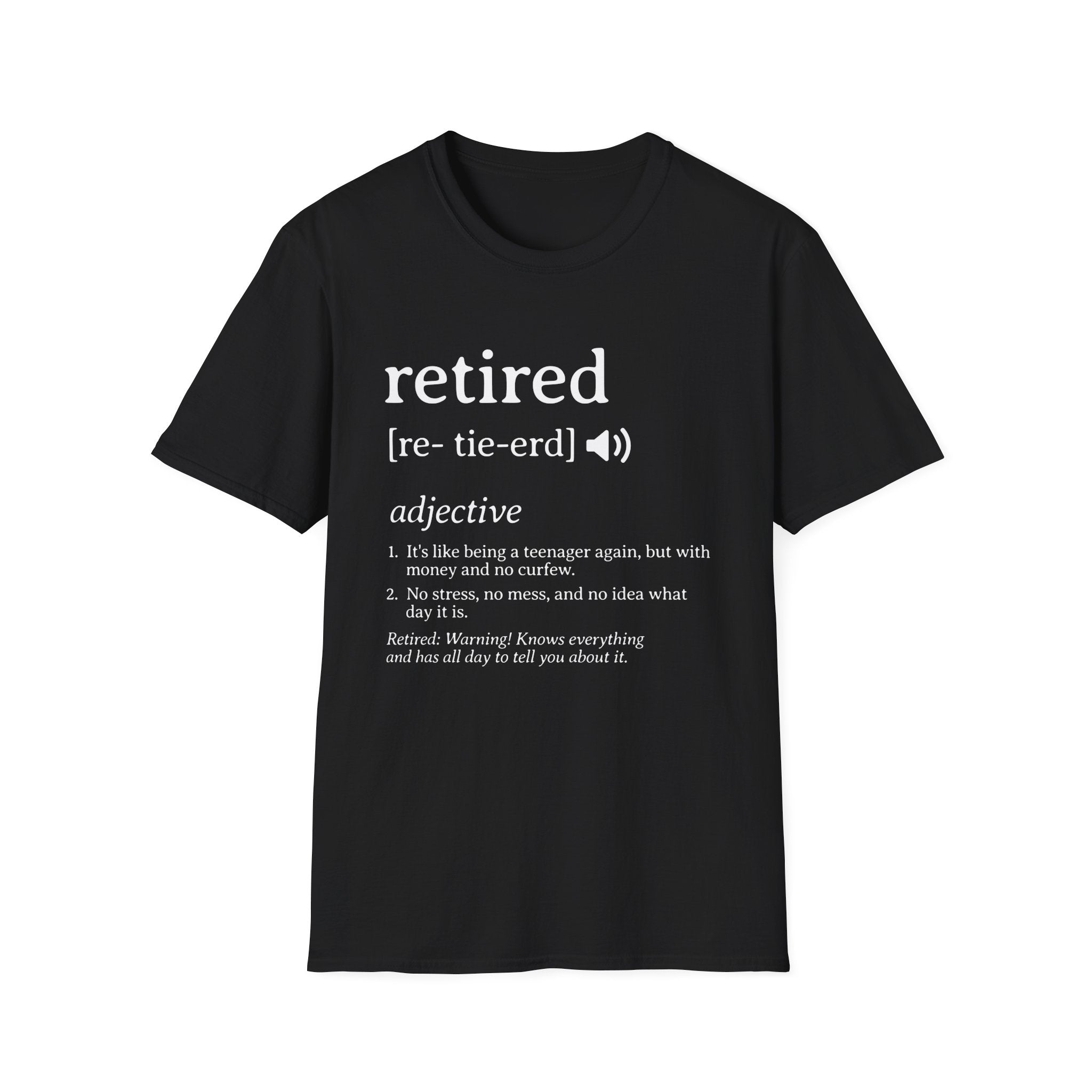 Retired Definition Funny T-Shirt - Style Circus